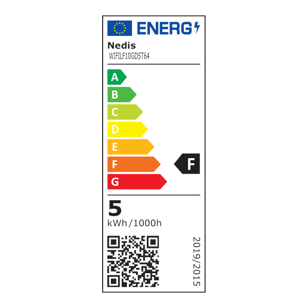 NEDIS έξυπνος λαμπτήρας LED E27 ST64 Filament Retro Wi-Fi