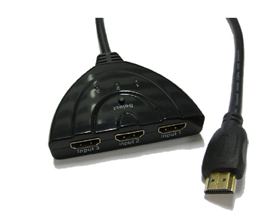 3 Port HDMI Multi Display Auto Switch Hub Box Splitter 1080P HD TV Adapter Cable