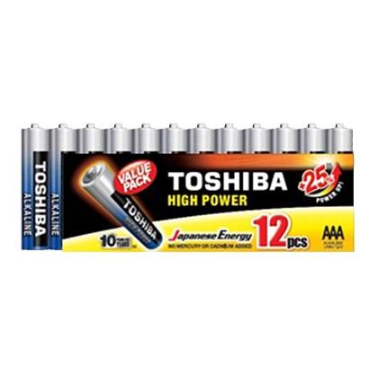 TOSHIBA alkaline batteries High Power LR03 AAA (12 pcs)