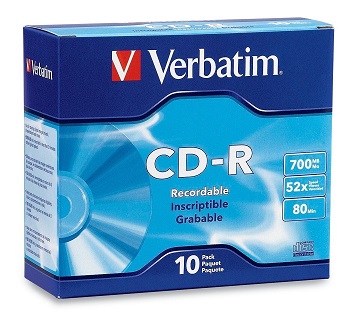 VERBATIM CD-R 80 SLIM CASE (ΚΟΥΤ.10)