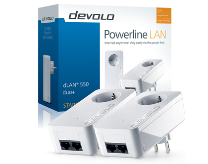 DEVOLO POWERLINE dLAN 550duo+STARTER KIT