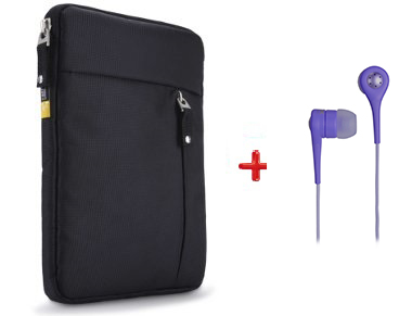 case logic 7-8 Tablet sleeve + pocket + tdk ακουστικά