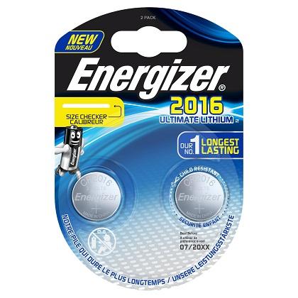 ENERGIZER μmpataries lithiou Performance CR2016