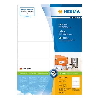 labels 105x57 HERMA PREMIUM 4425 (100 sheets)