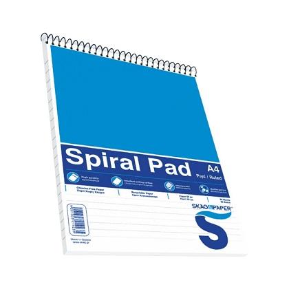  Striped spiral block A4 SKAG 80 sheets (10 Pieces)