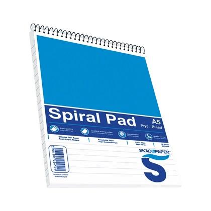  Striped spiral block A5 SKAG 80 sheets (10 Pieces)