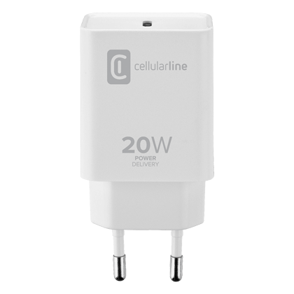 Travel Charger CELLULAR LINE USB-C 20W White