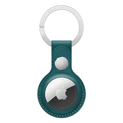 AirTag Leather Key Ring APPLE Forest Green