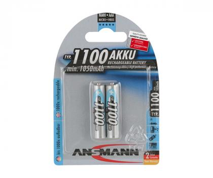 Rechargeable Batteries ANSMANN Ni-MH Micro HR03 1100mAh 1.2V