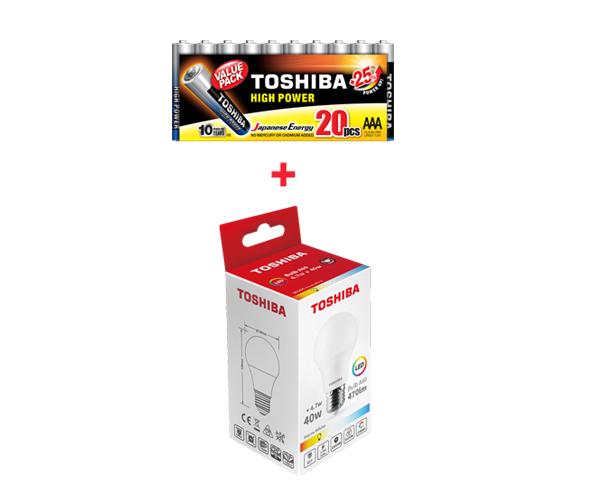 TOSHIBA LR03 AAA alkaline batteries