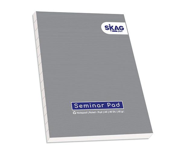 A5 SKAG Striped Seminar Pad 40 Sheets