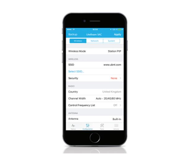 Ubiquiti LiteBeam 5AC Gen2 app